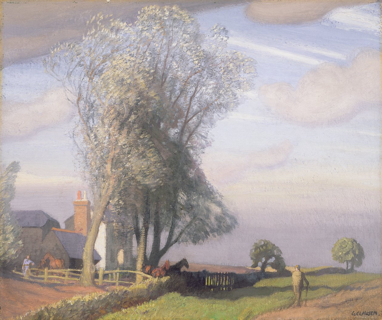 Söğüt Ağacı Çiftliği, c.1928 by George Clausen