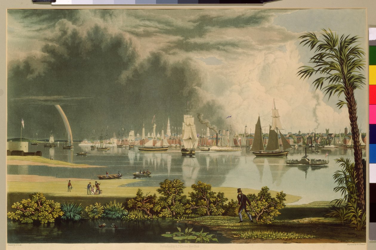 Charleston Şehri, W.J. Bennett tarafından kazınmış, 1838 by George Cooke