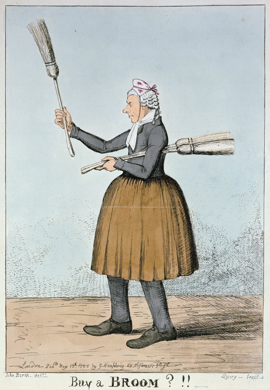 Bir Süpürge Satın Alın!!, 1825 (renkli gravür) by George Cruikshank