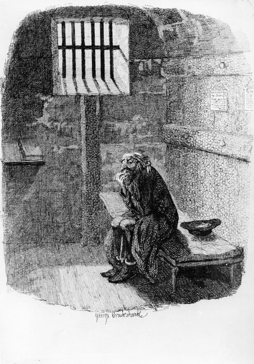 Fagin in the Condemned Cell, illustration from 