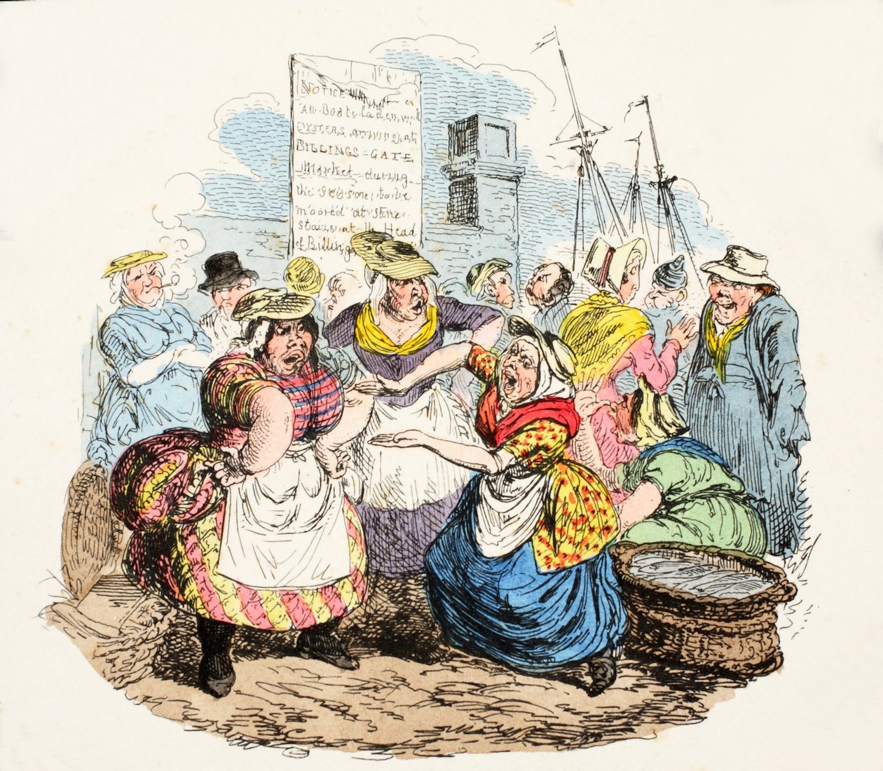Dil, 1826 (el boyaması gravür) by George Cruikshank