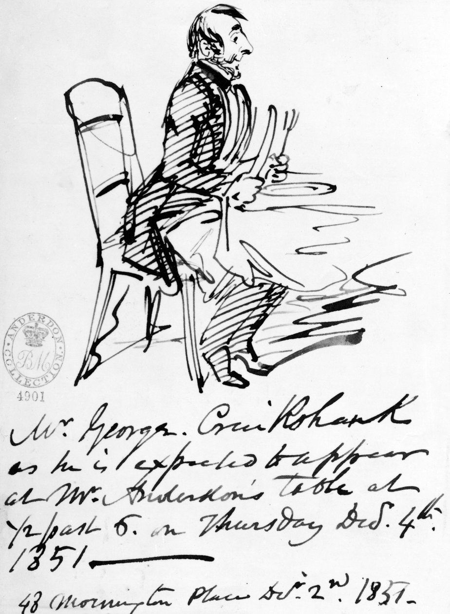 İspanyol Kilisesi İçişleri, c.1880 (dokuma kağıt üzerine suluboya) by George Cruikshank