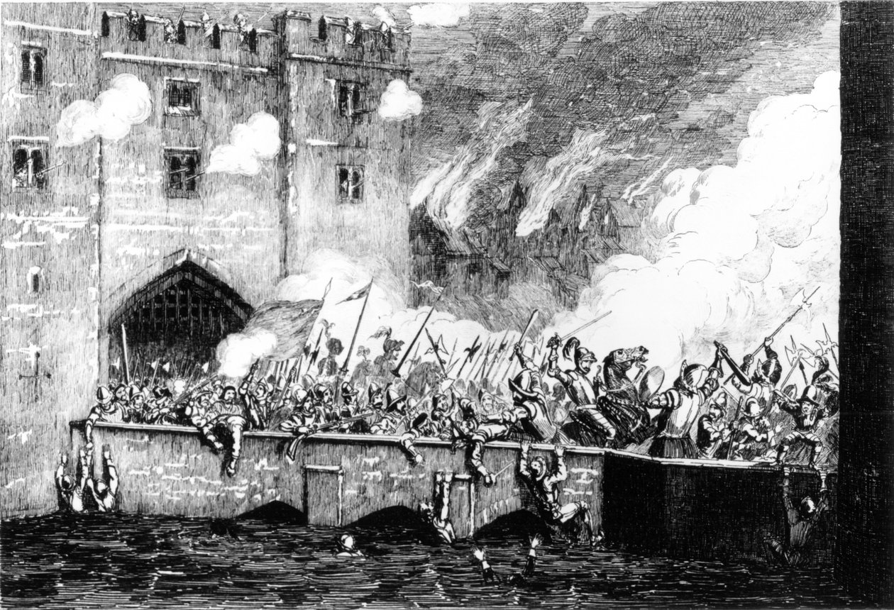 Sir Thomas Wyatt (c.1521-54) Gutera umunara wa Byward by George Cruikshank