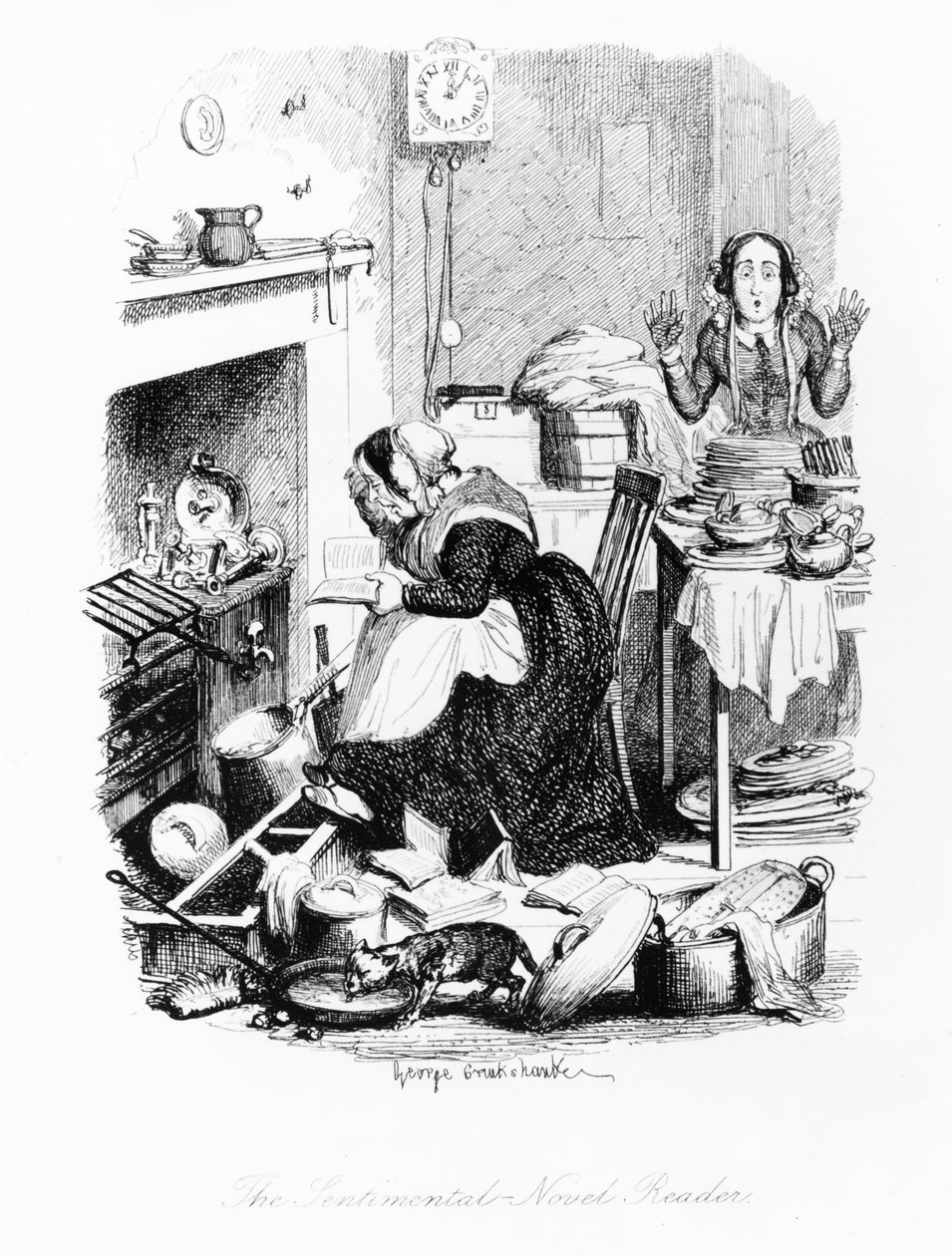 The Sentimental-Novel Reader, illustration from 