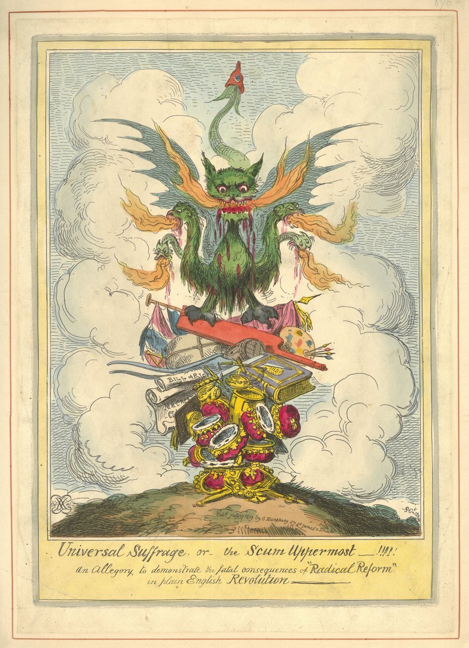 Genel seçim hakkı by George Cruikshank