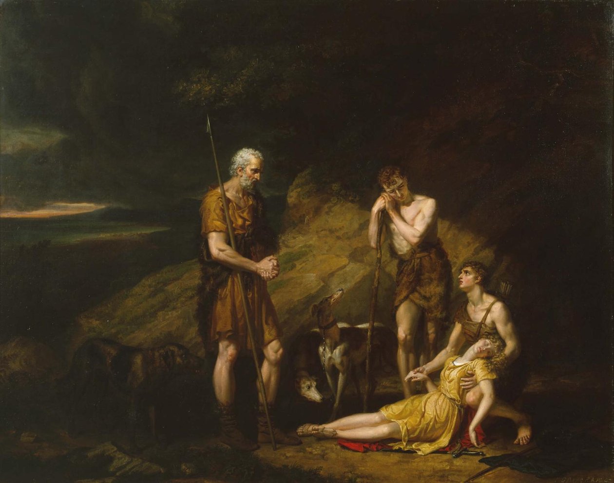 Beyaz Rusya Mağarasında Bulunan Imogen by George Dawe