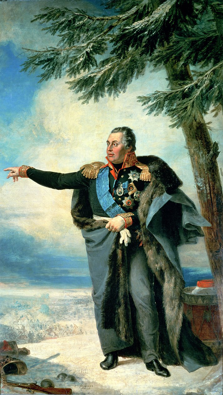 Michael Ilarionovich Golenichtchev Kutuzov (1745-1813) Smolensk Prensi, 1829 by George Dawe