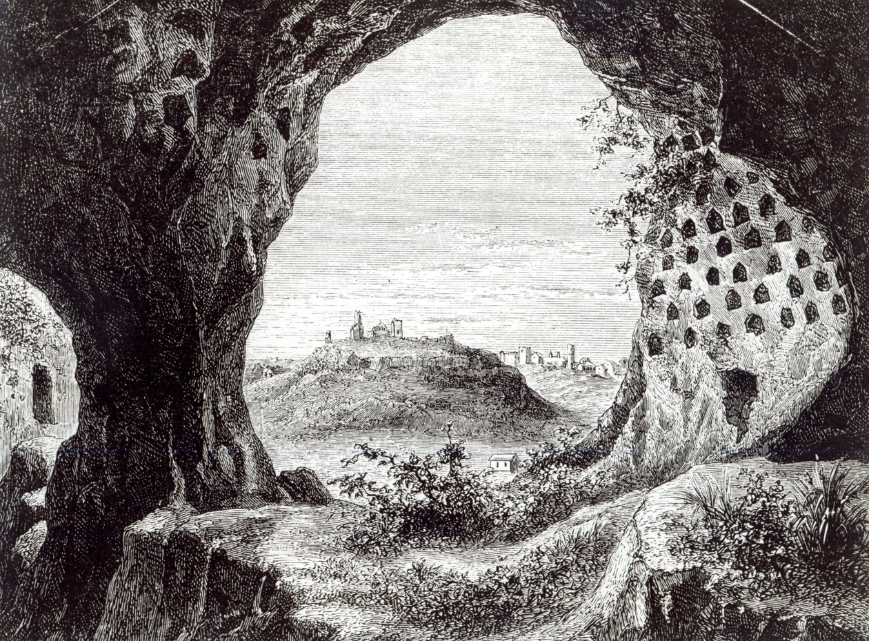 Uzaktan Toscanella Manzaralı Columbarium by George Dennis