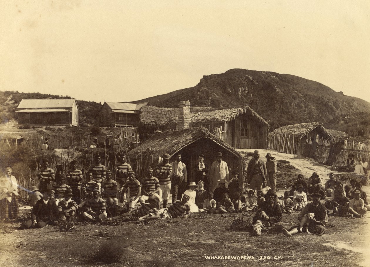 Whakerewarewa, 1889 veya 1890 (albüm baskısı) by George Dobson Valentine