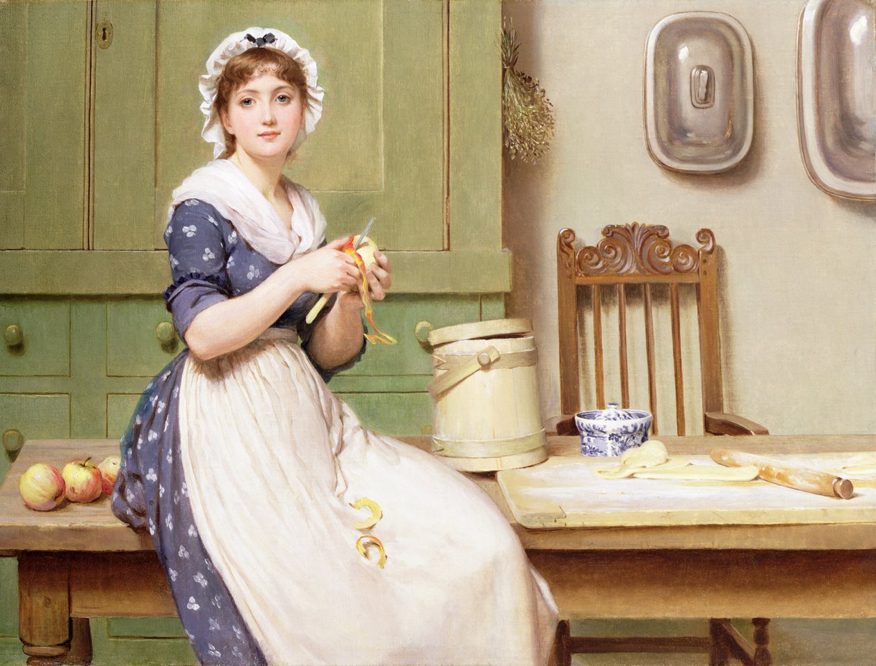 Elmalı hamur tatlısı by George Dunlop Leslie