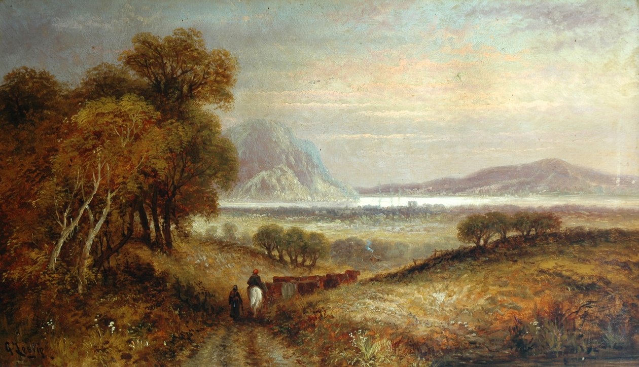 ಲ್ಯಾಂಡ್‌ಸ್ಕೇಪ್, c.1855 ಟರ್ಕ್ by George Dunlop Leslie