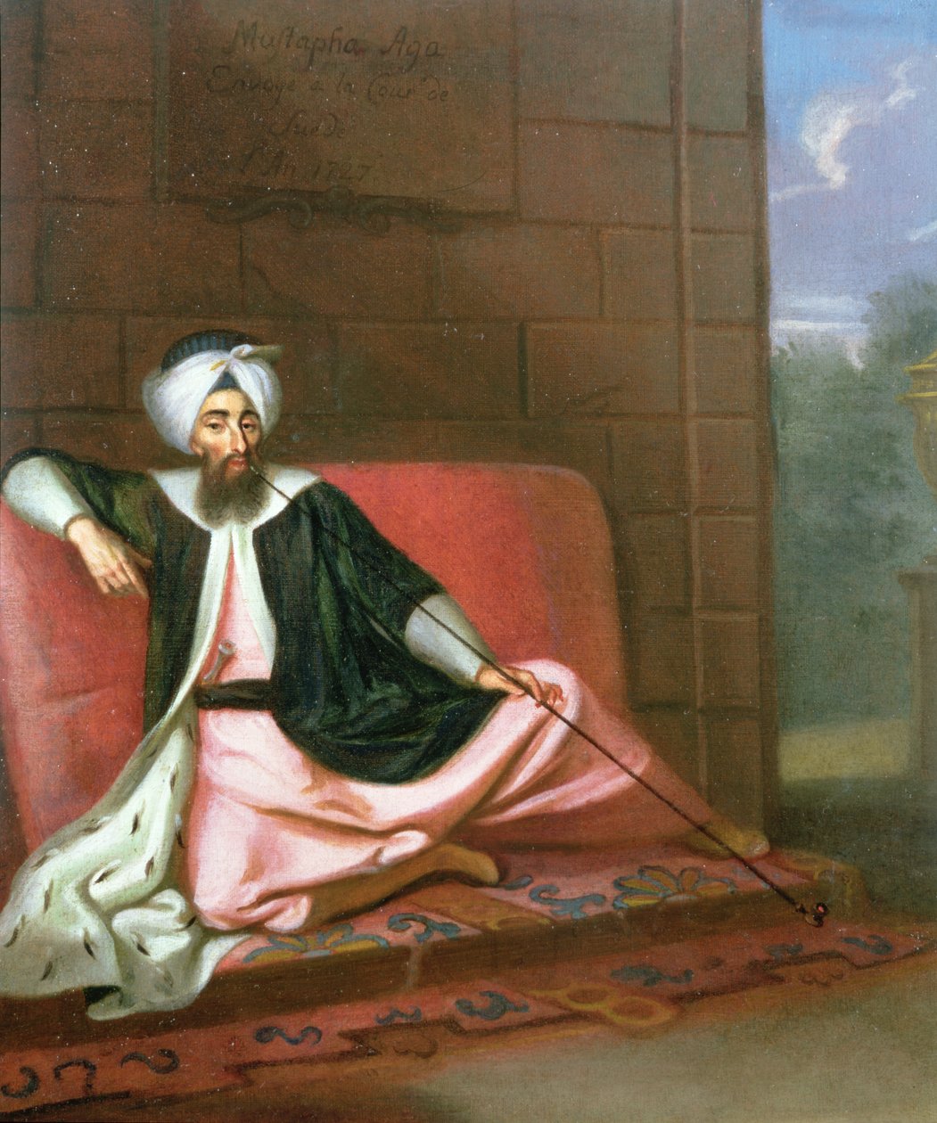 Mustafa Ağa Elçisinin İsveç Mahkemesine Portresi, 1727 by George Engelhardt Schroeder