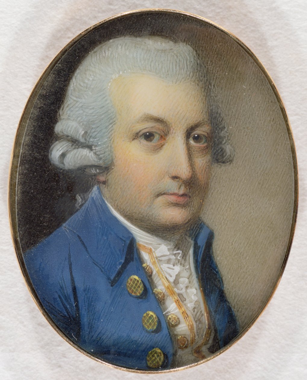 Bir Beyefendinin Portresi, 1787 (wc ve fildişi üzerine guaj boya) by George Engleheart