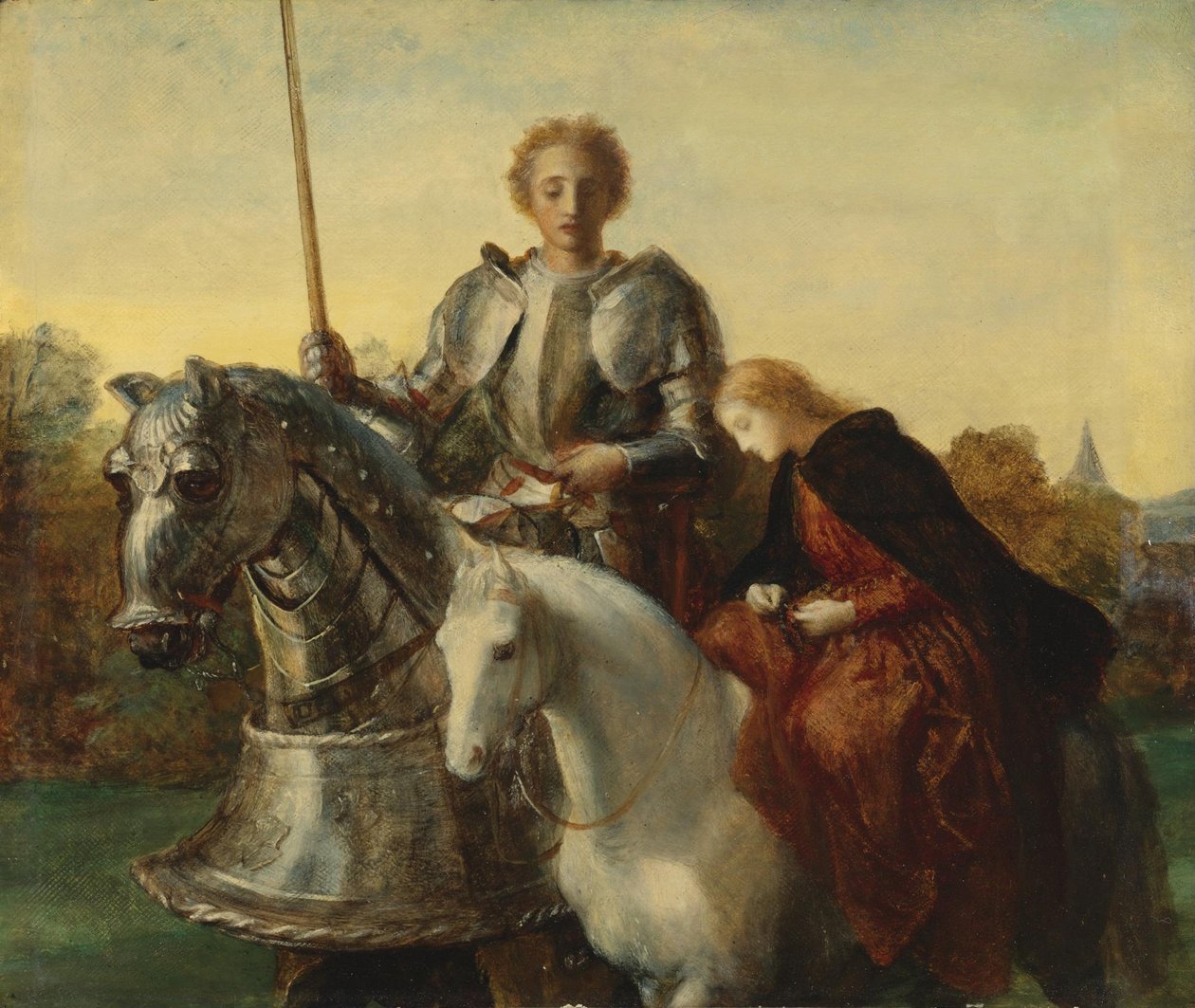 Una ve Kızıl Haç İçin Bir Çalışma by George Frederick Watts