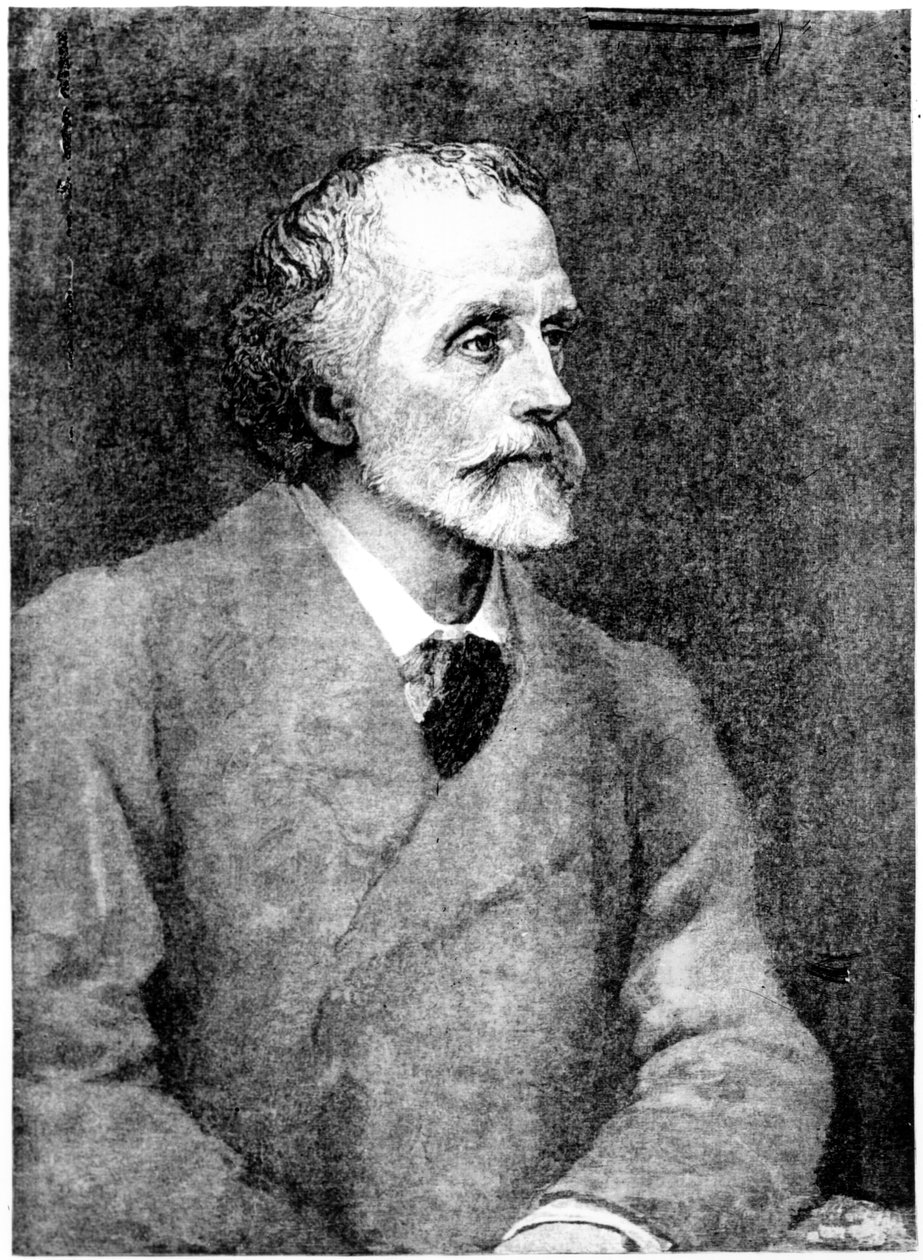 George Meredith, engraved by William Biscombe Gardner after a woodcut  by George Frederick Watts