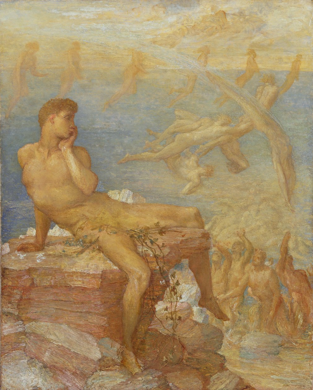 Yunan Şiirinin Dehası, 1875 dolayları by George Frederick Watts