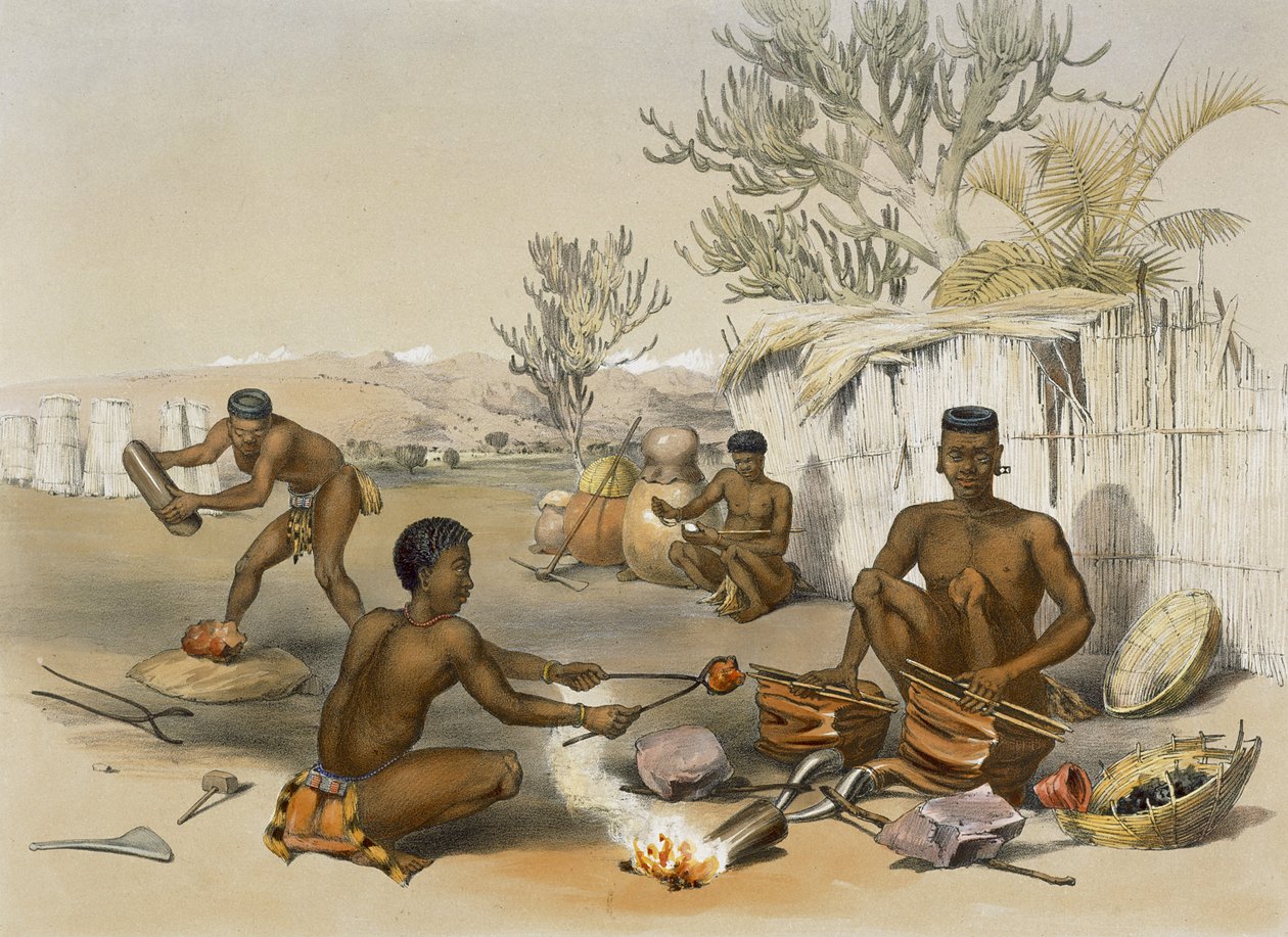 ಕೆಲಸದಲ್ಲಿ ಜುಲು ಕಮ್ಮಾರರು, 1849 ಟರ್ಕ್‌ನ 
