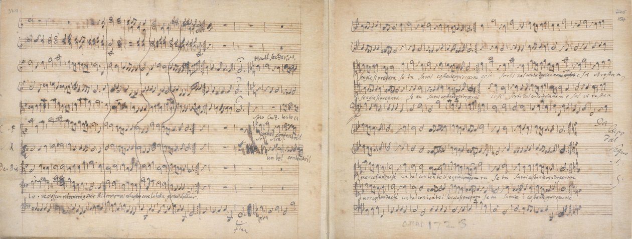 Son koro Julius Caesar imzalı el yazması Handel by George Frederick Handel