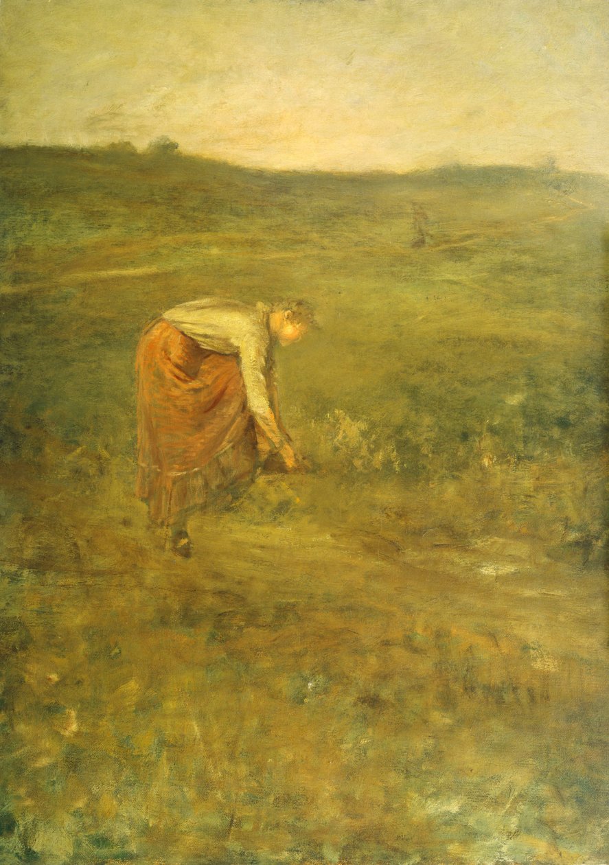 Ayakkabısını Bağlayan Kız by George Fuller