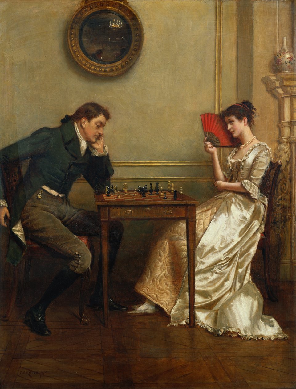 Satranç Oyunu by George Goodwin Kilburne