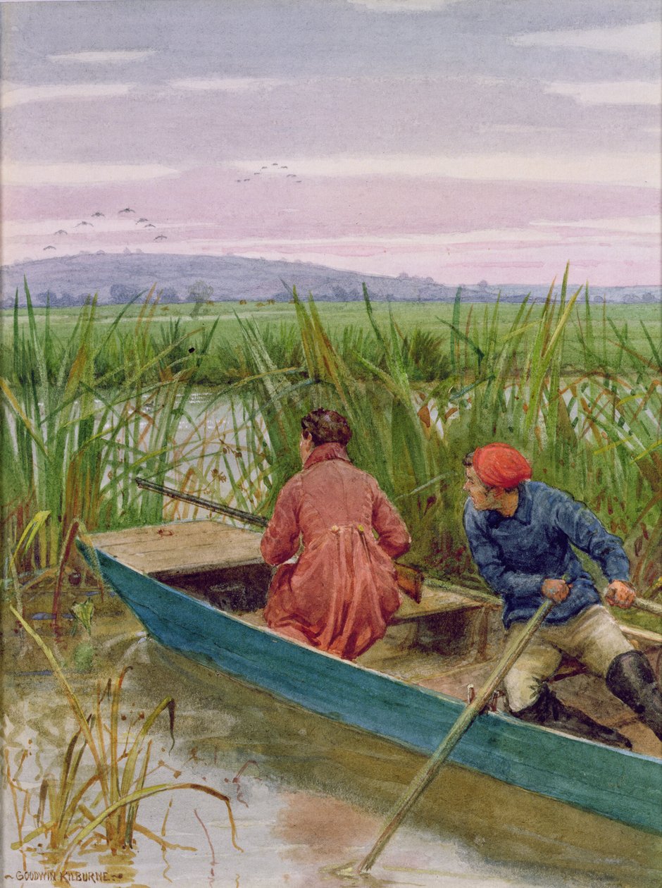 Ördek Çekimi by George Goodwin Kilburne