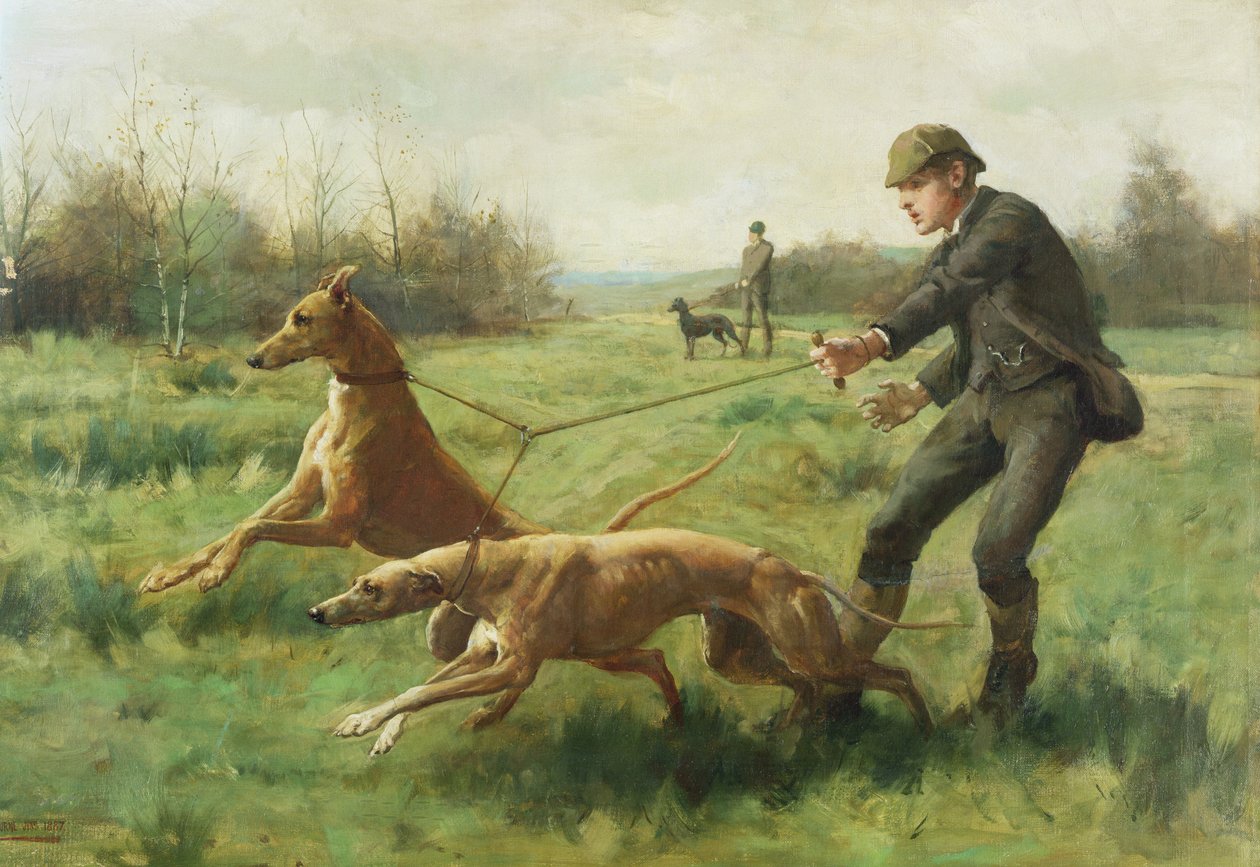 tazı egzersiz by George Goodwin Kilburne