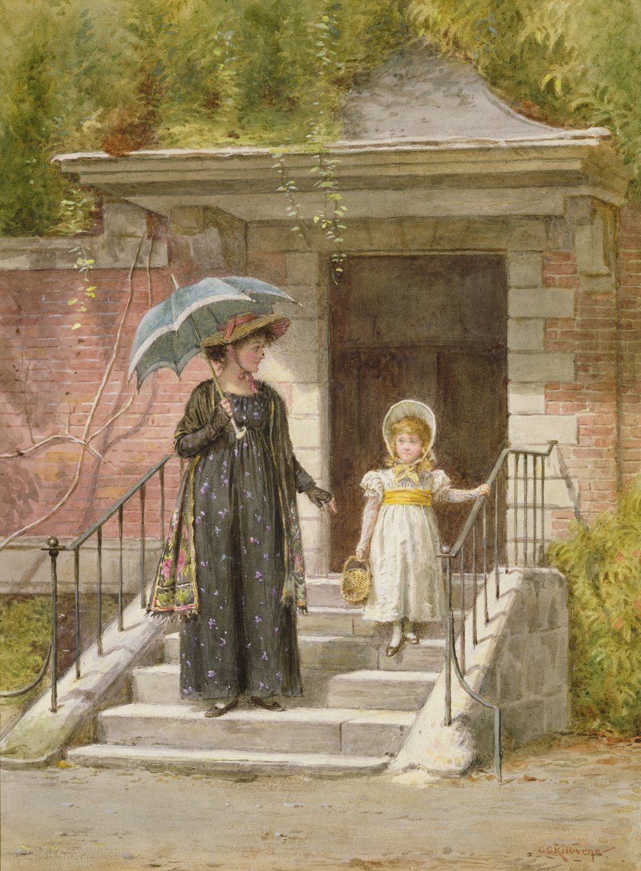 Alışverişe gitmek by George Goodwin Kilburne