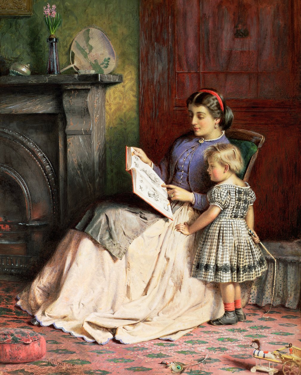 ತಾಯಿ ಮತ್ತು ಮಗಳು by George Goodwin Kilburne