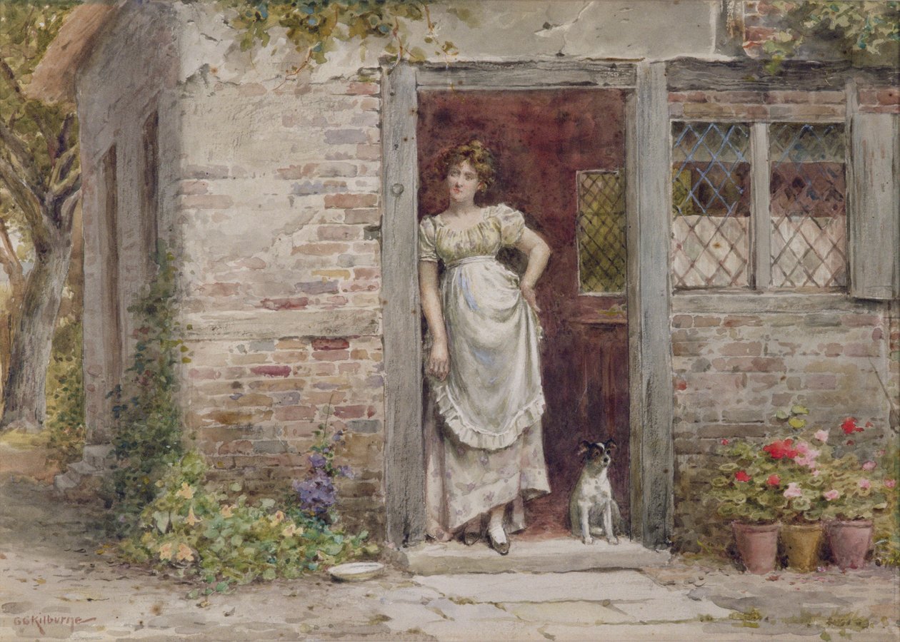 Postayı Beklemek by George Goodwin Kilburne