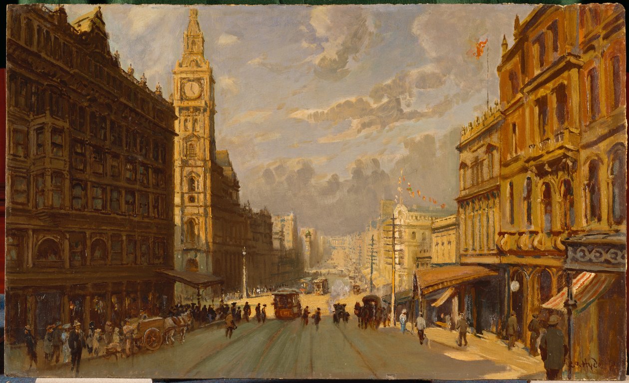 Bourke Caddesi doğu by George Hyde Pownall