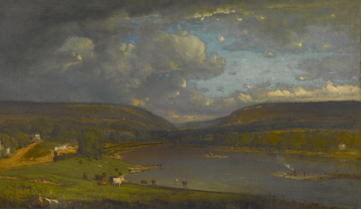 Delaware Nehri üzerinde by George Inness
