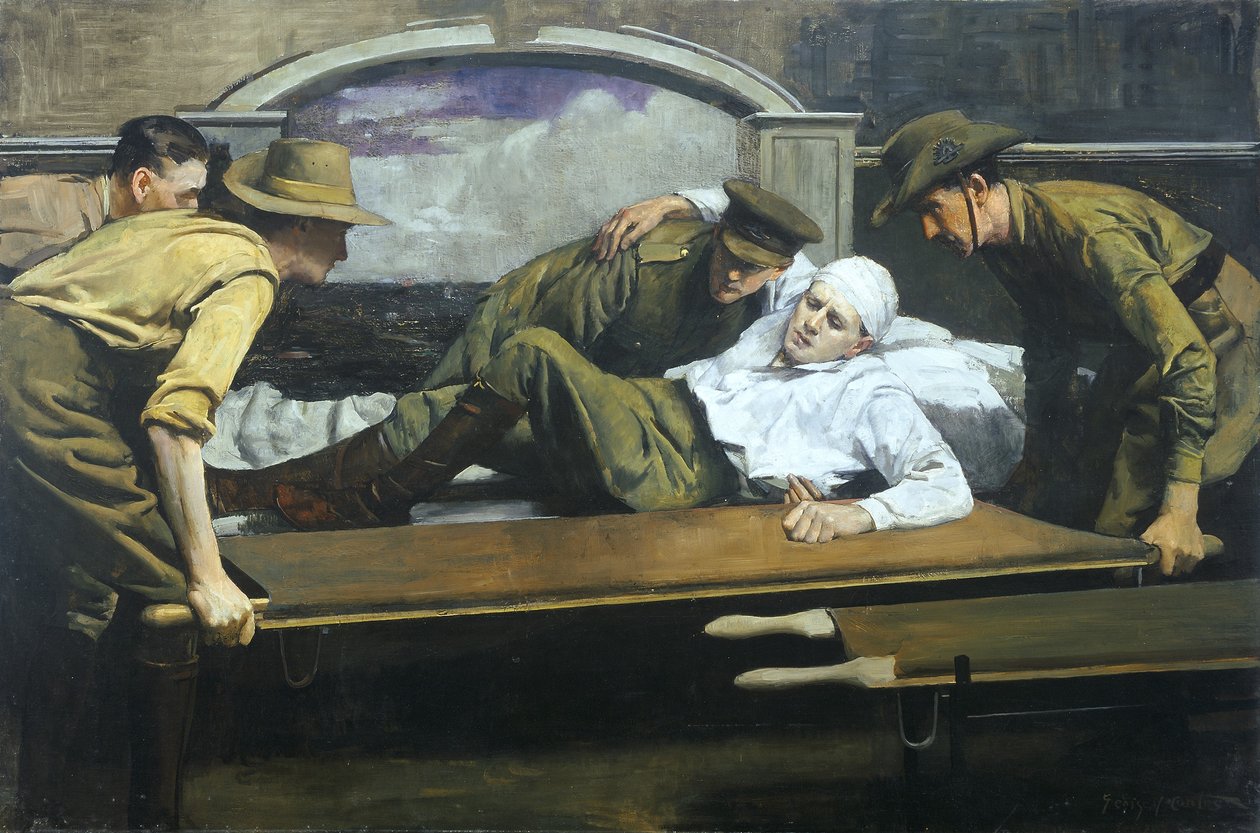 Yaralı takas istasyonu, 1920 by George James Coates