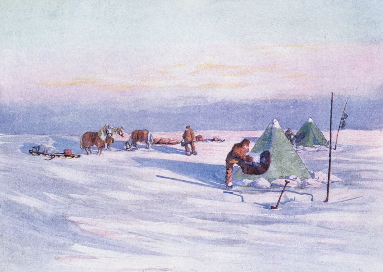Kampın Düzenlenmesi, Sir Ernest Shackleton (1874-1922) tarafından yazılan 