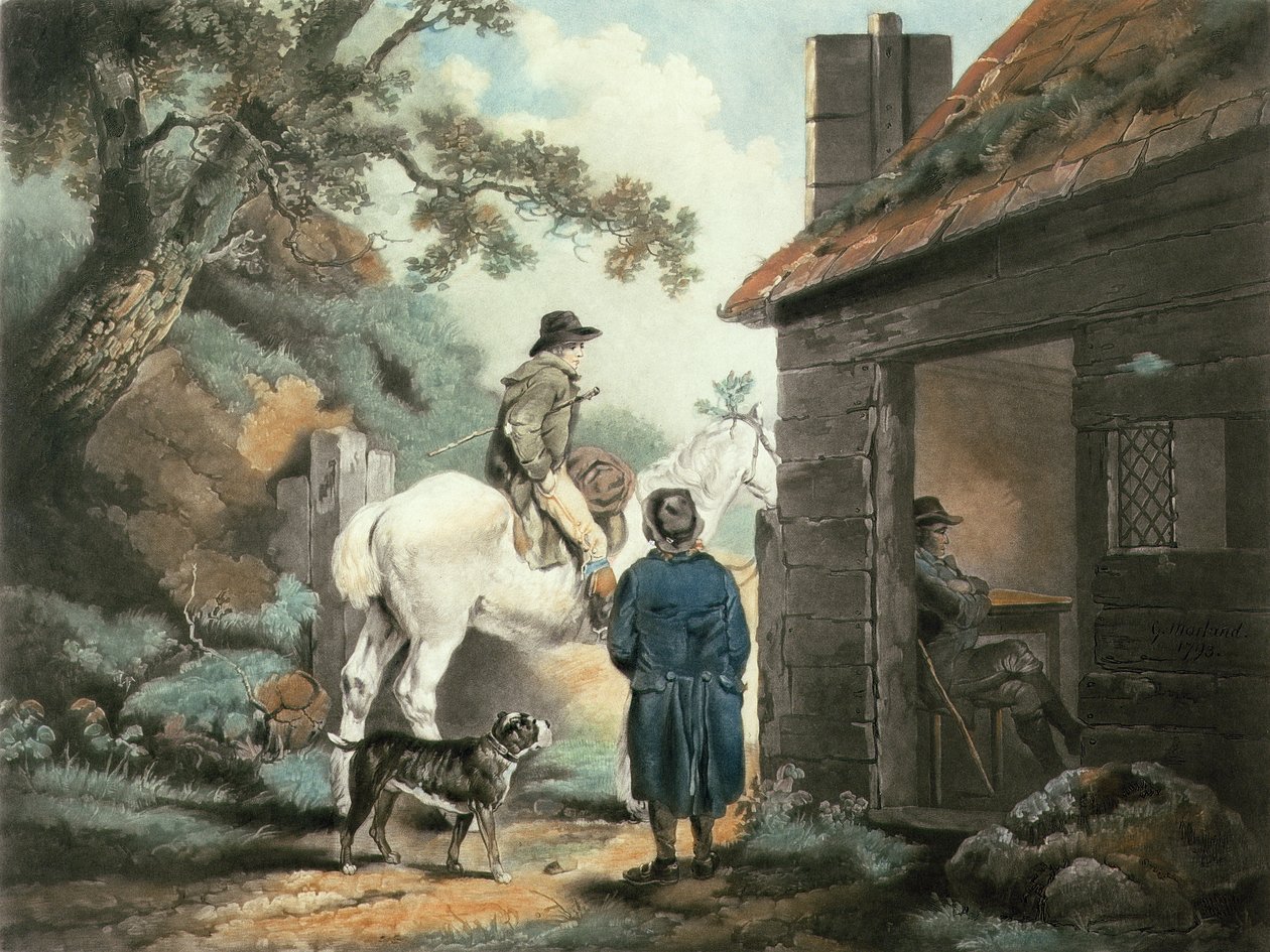 Turnpike Kapısı, William Ward (1766-1826), pub tarafından oyulmuş. James Linnell tarafından, 1806 (mezzotint gravür) by George Morland