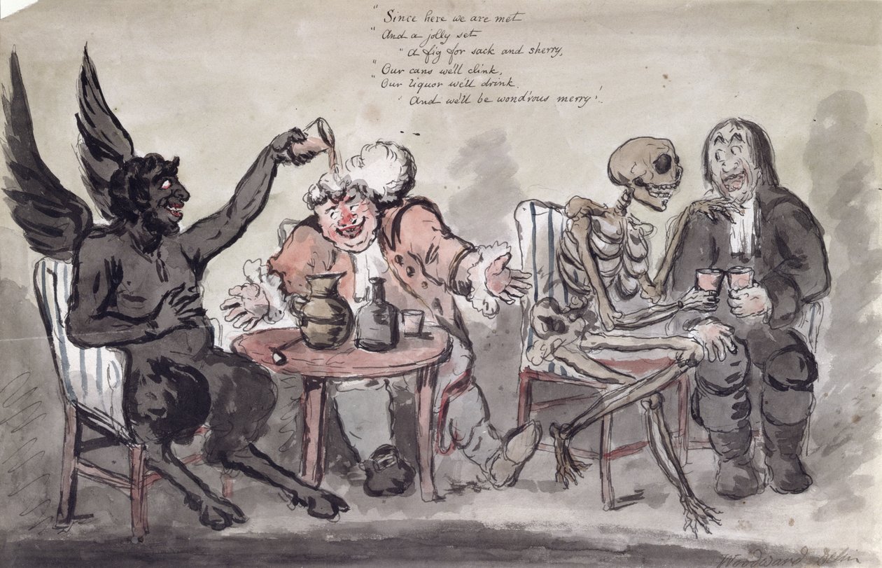 Doktor ve Arkadaşları, Issac Cruikshank tarafından oyulmuş (c.1756-c.1811) c.1798 by George Moutard Woodward