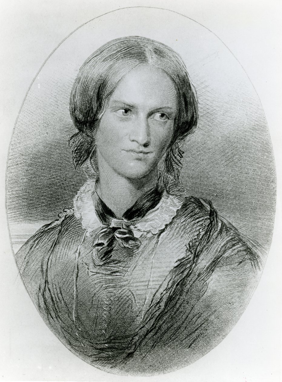 Charlotte Bronte, James Charles Armytage tarafından kazınmış, c.1850 by George Richmond