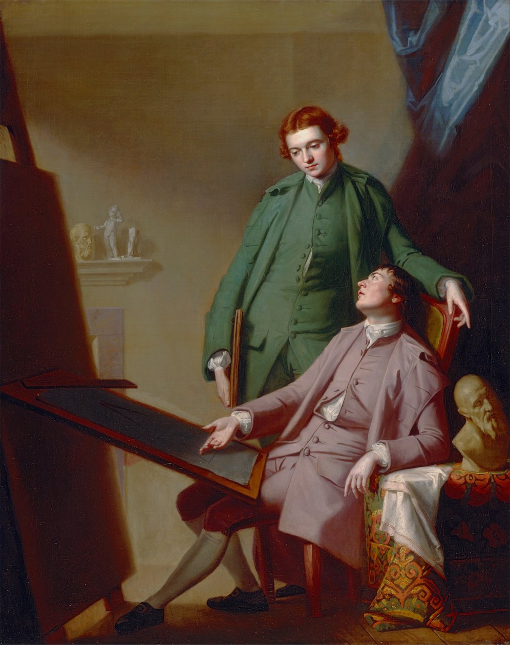 Bir Konuşma (Sanatçı Kardeşler, Peter ve James Romney) by George Romney