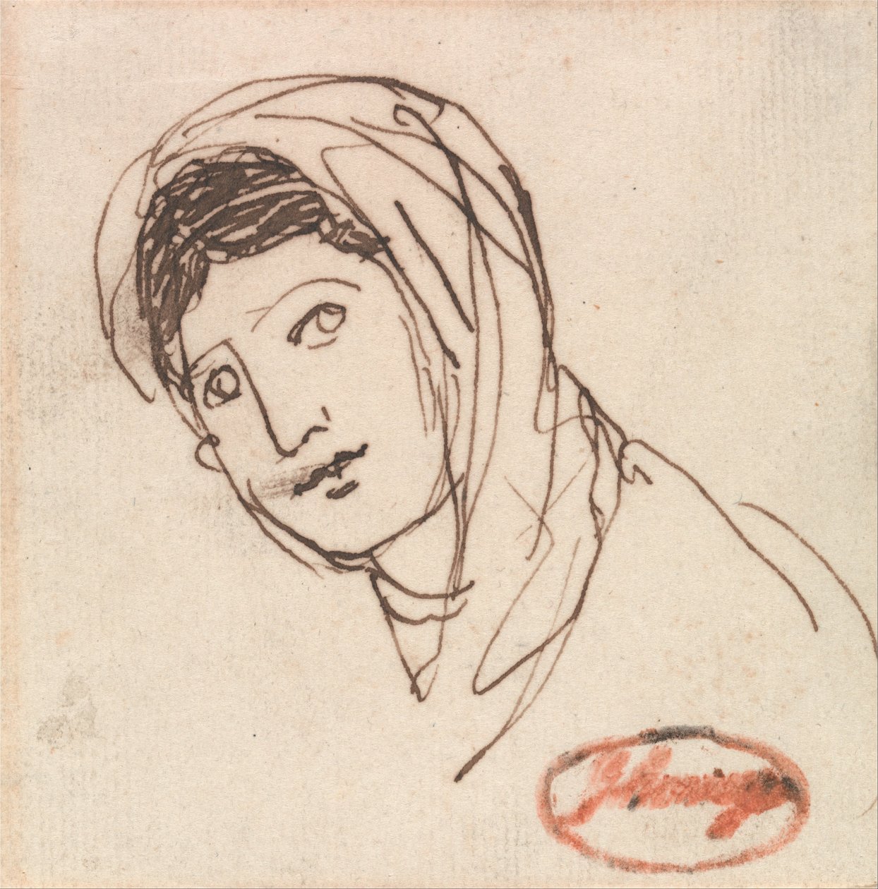 Bir Kadın Kafası by George Romney