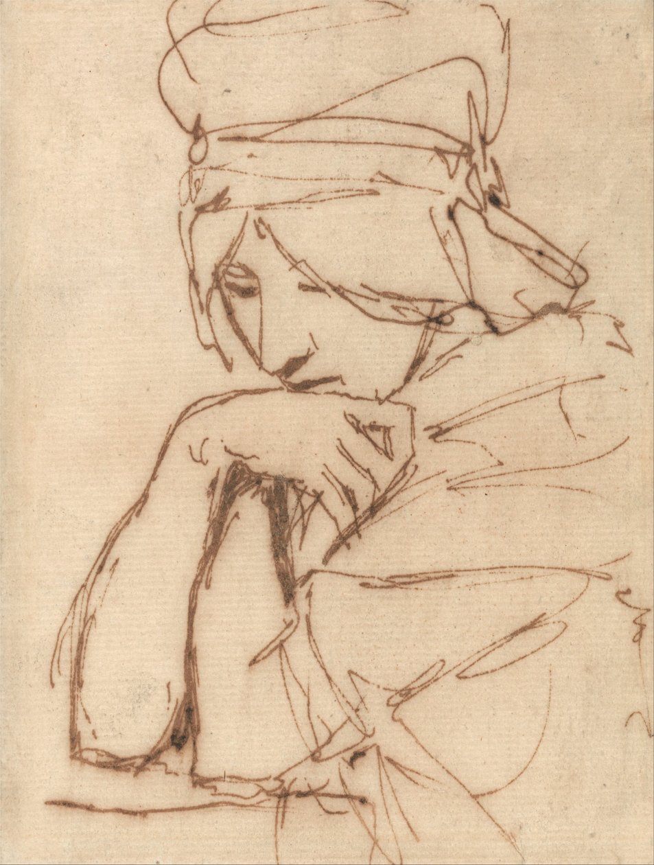 dalgın bir bayan by George Romney