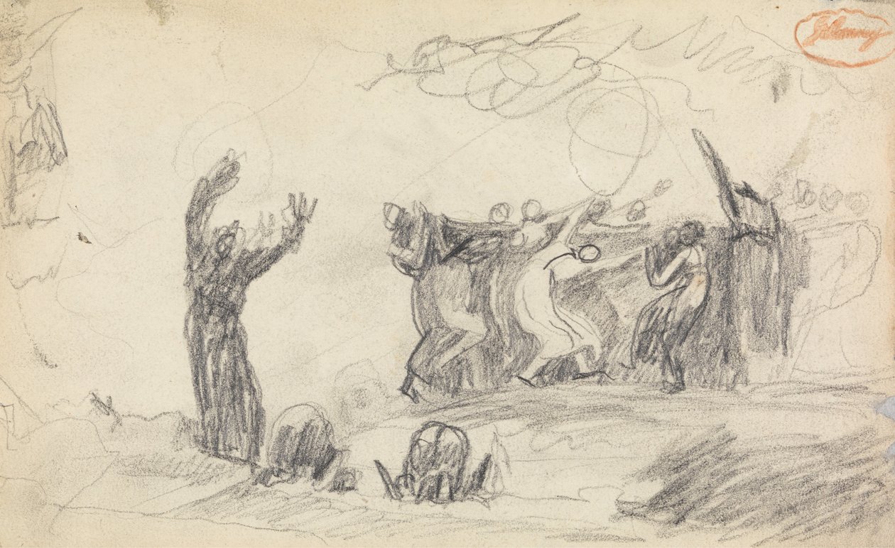 Figür Kompozisyon Çalışması 12 by George Romney