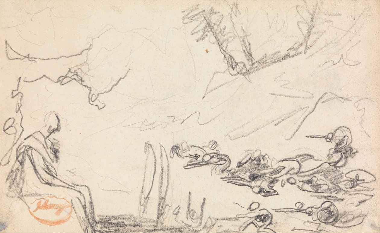 Figür Kompozisyon Çalışması 32 by George Romney