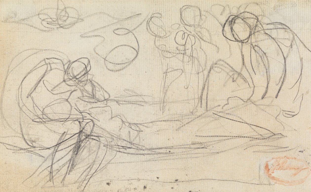 Figür Kompozisyon Çalışması 50 by George Romney