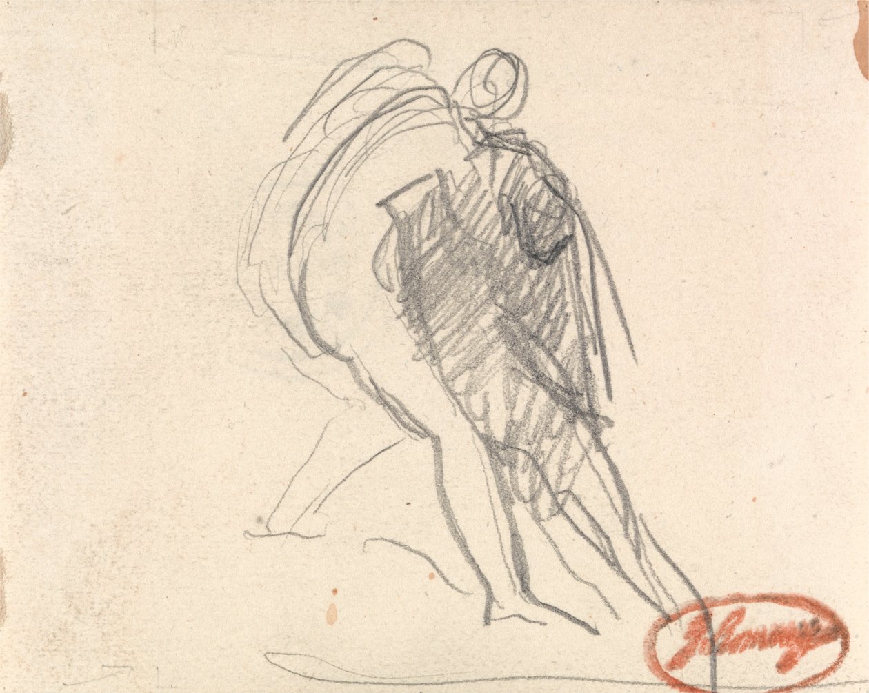 Bayılma Figürünü Destekleyen Figür by George Romney