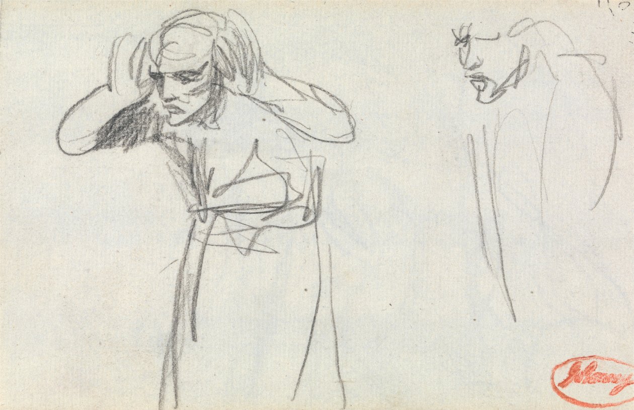 Eller Kulağa Şekil by George Romney
