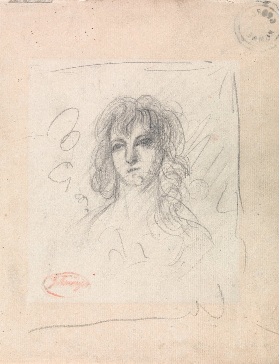 Bir Kadının Başı by George Romney