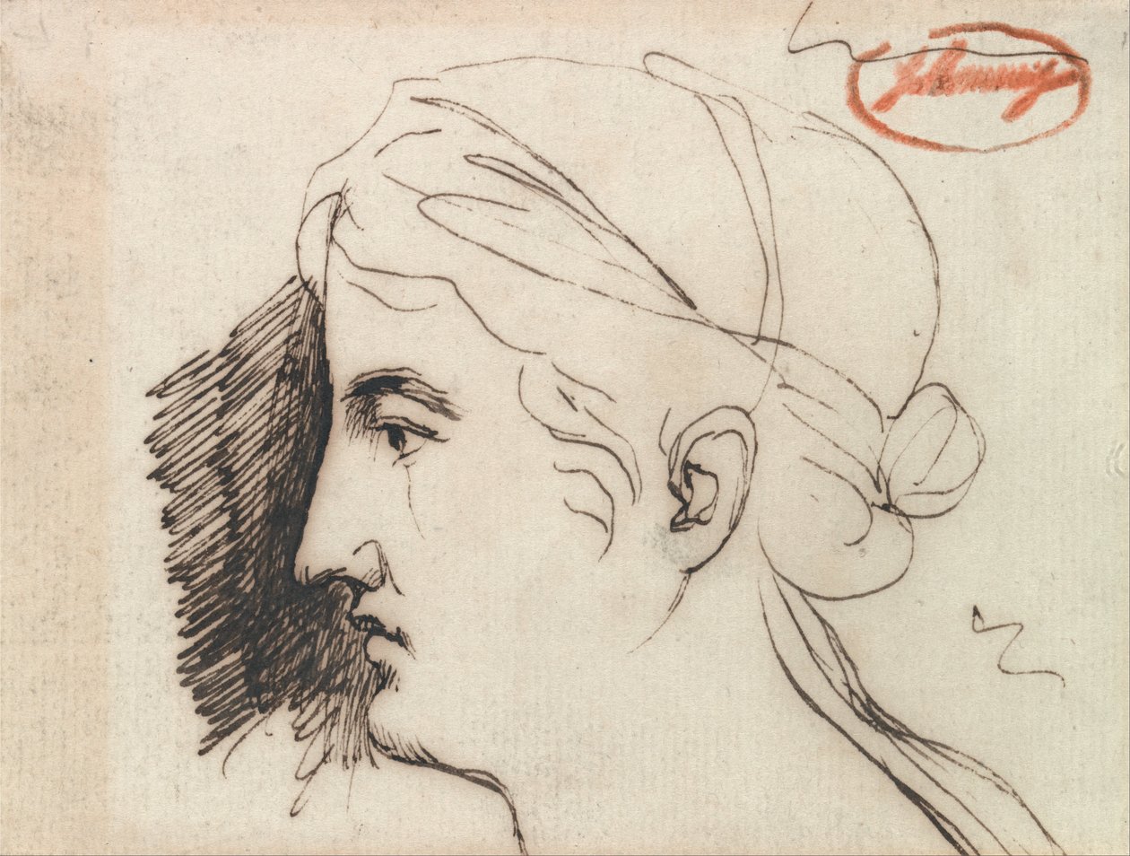 Bir Kadının Başı by George Romney