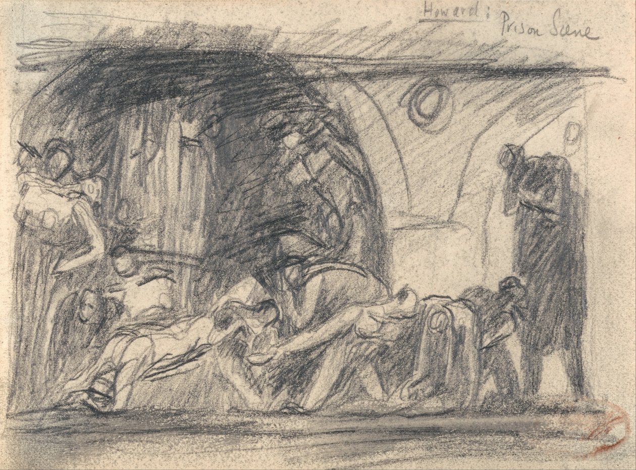 Howard Hapishaneyi Ziyaret Ediyor by George Romney