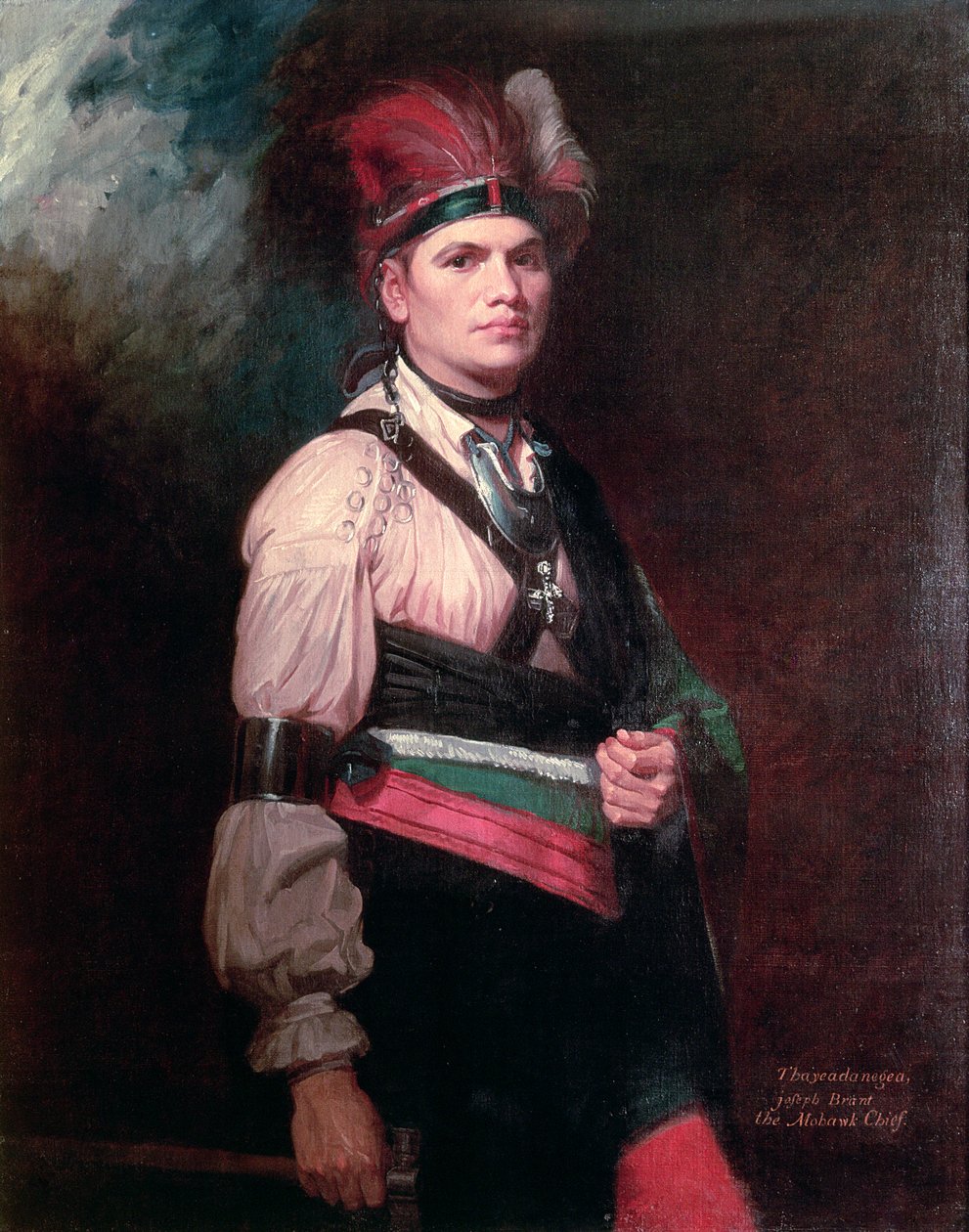 Joseph Brant, Mohawkların Şefi, 1742-1807 by George Romney