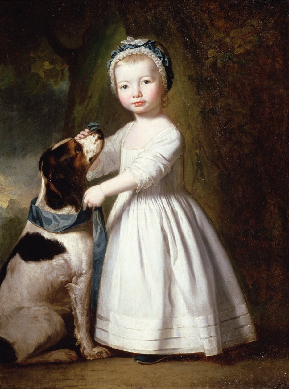 Little Boy with a Dog, c.1757  by George Romney