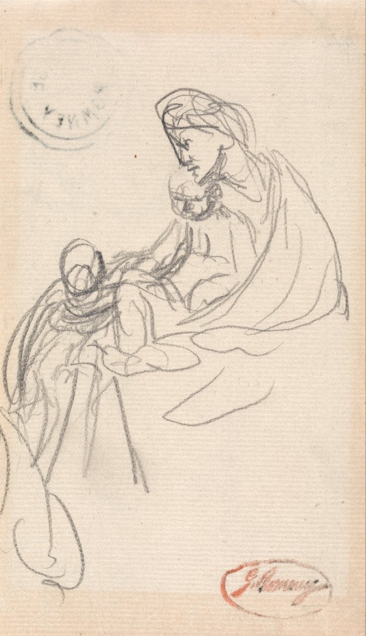 anne ve çocuklar by George Romney